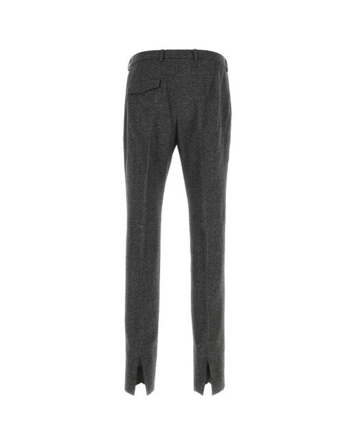 Gucci Black Slim Flat Front Pants for men