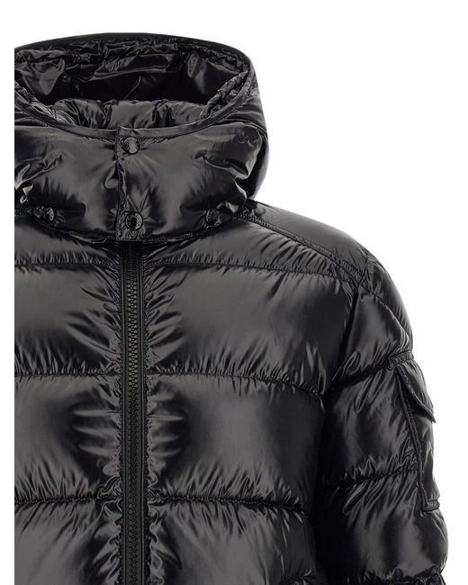Moncler Black Quilted Down Jacket for men