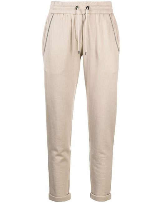 Brunello Cucinelli Natural Cotton Solid Activewear