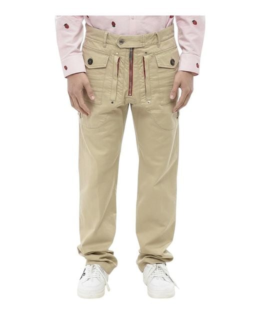 DSquared² Natural Relaxed Cargo Pants for men