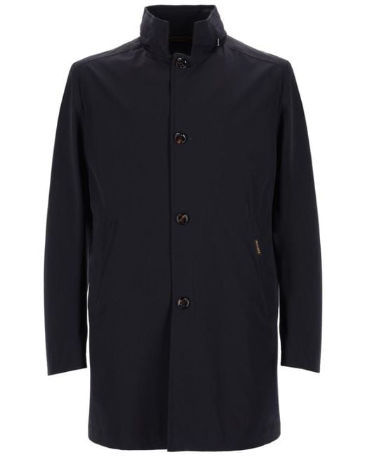 Moorer Blue Solid Parka Jacket for men