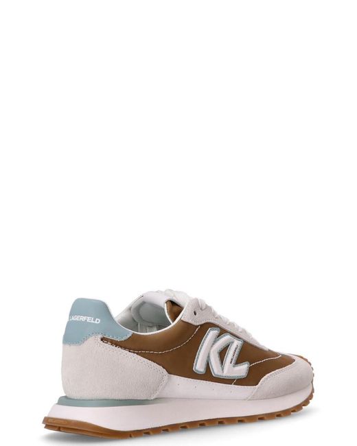 Karl Lagerfeld Brown Logo Sneakers