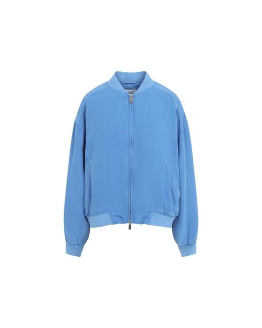 Versace Blue Solid Jacket