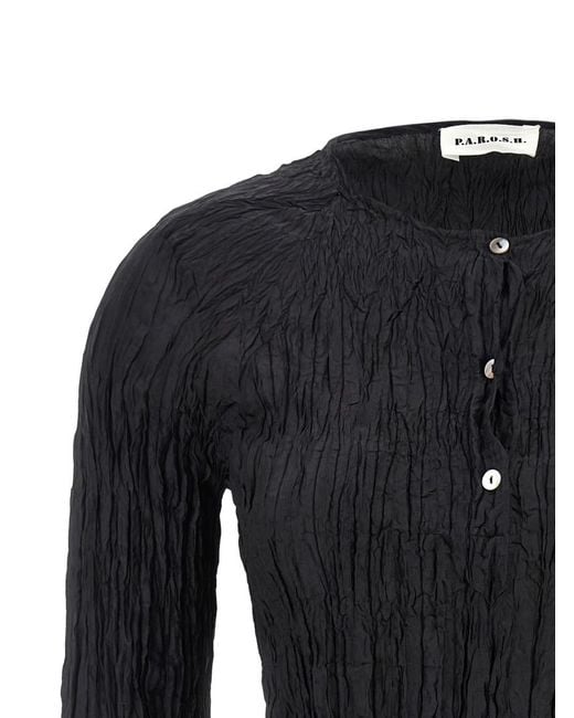 P.A.R.O.S.H. Black P. A.R. O.S. H. Silk Blouse