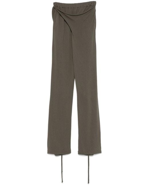 OTTOLINGER Gray Deconstructed-Design Trousers
