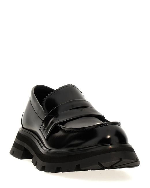 McQueen Black Wander Loafers