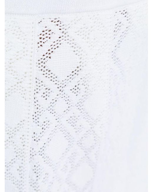 Givenchy White Pleated Skirt