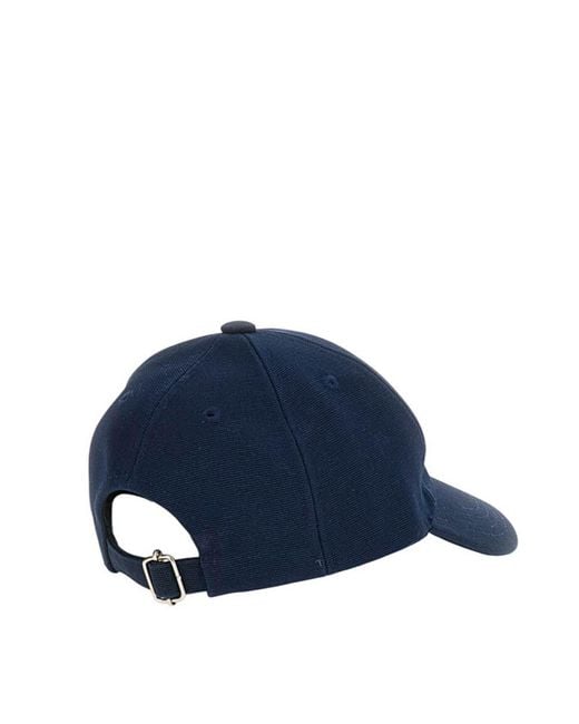 A.P.C. Blue Logo Baseball Cap for men
