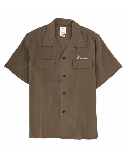 Visvim Brown Regular Solid Shirt for men