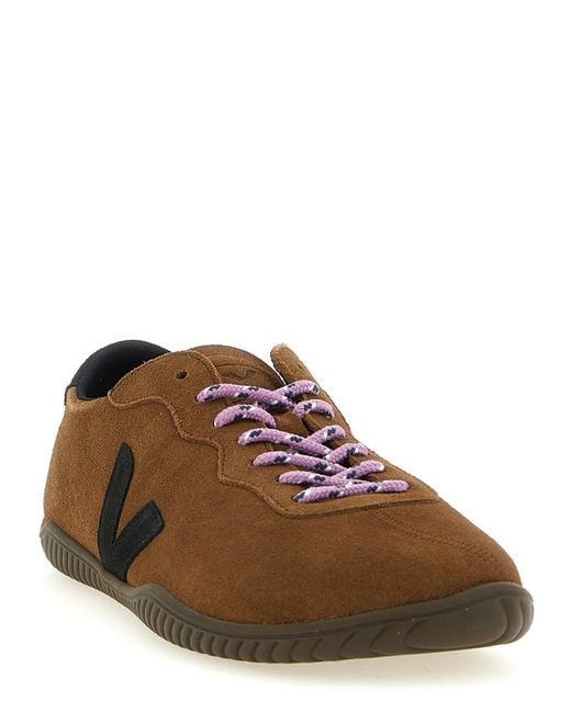 Veja Brown Lace Up Sneakers for men