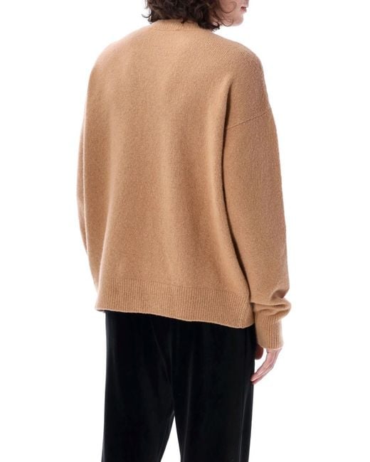 Palm Angels Blue Basic Logo Sweater for men
