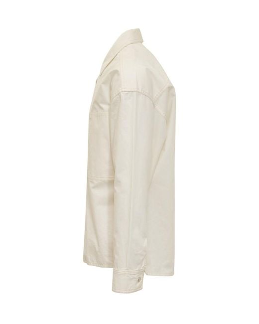 Isabel Marant White Relaxed Solid Shirt for men