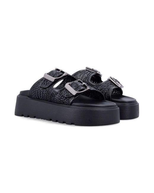Casadei Blue Slip-On Sandals