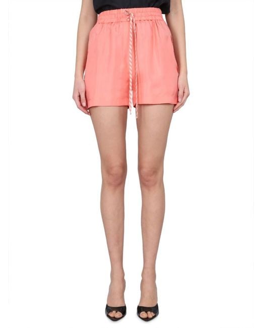 Alysi Pink Peach Solid Shorts