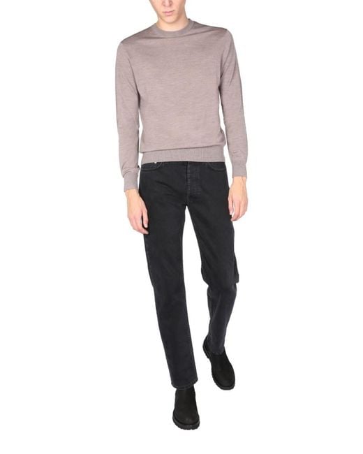 Ballantyne Purple Solid Sweater for men