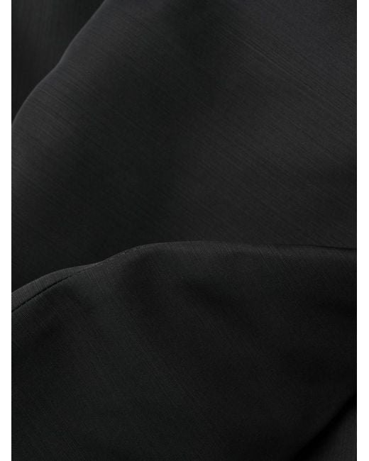 Khaite Black Solid Mini Dress
