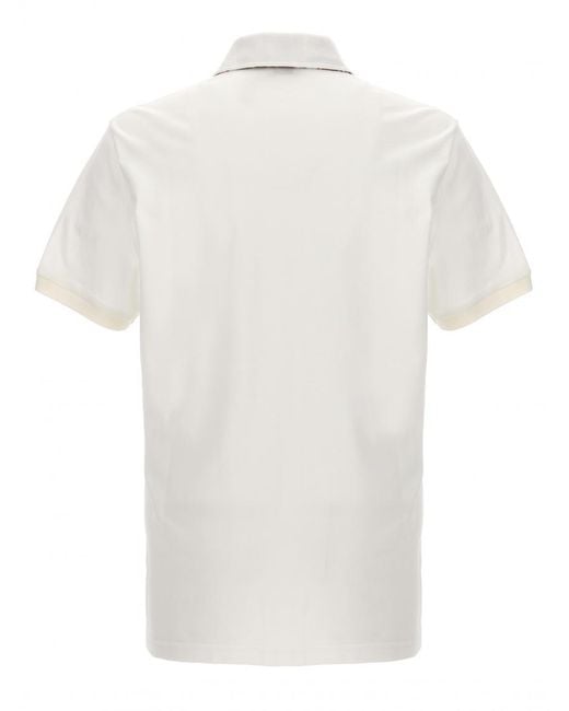 Etro White Logo Polo Shirt for men