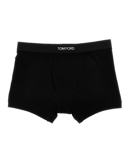 Tom Ford Black 2-Pack Logo Boxers for men