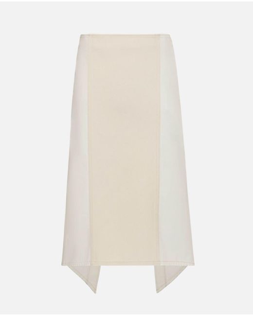 J.W. Anderson White Layered Midi Skirt
