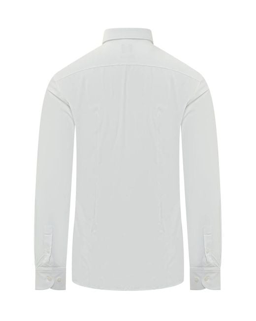 Boss White Regular Solid Shirt for men
