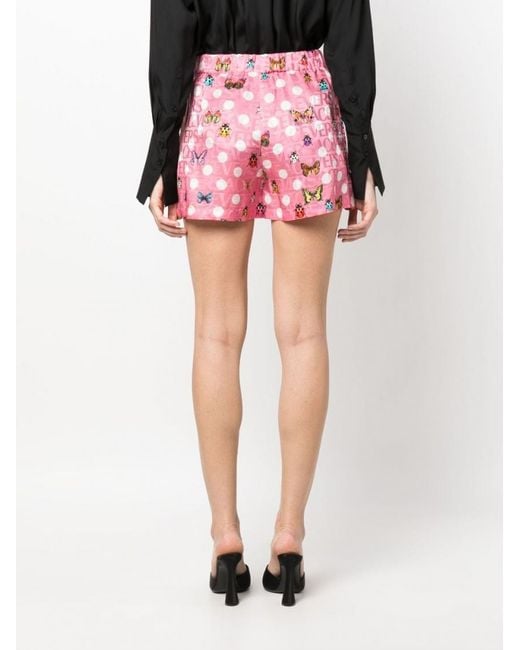 Versace Pink Printed Shorts