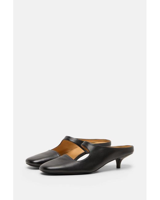Marsèll Black Leather Mules