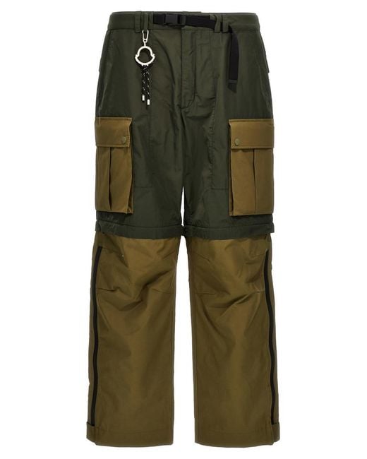 Moncler Green Regular Cargo Pants for men