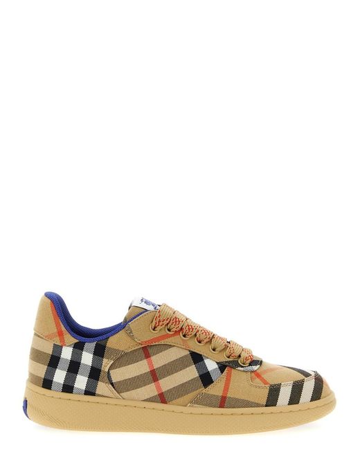 Burberry Multicolor Check Sneakers