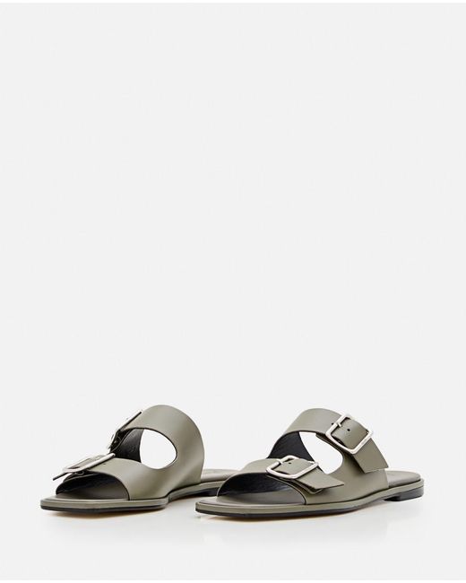 Aeyde White Slip On Sandals