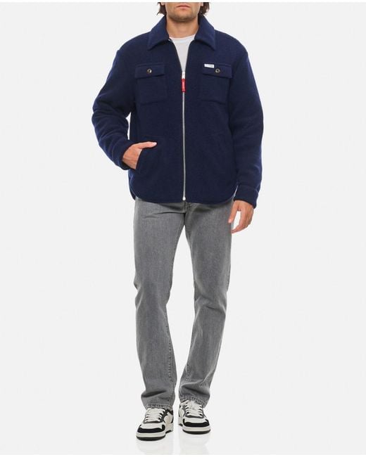 Fay Blue Overshirt Jacket for men