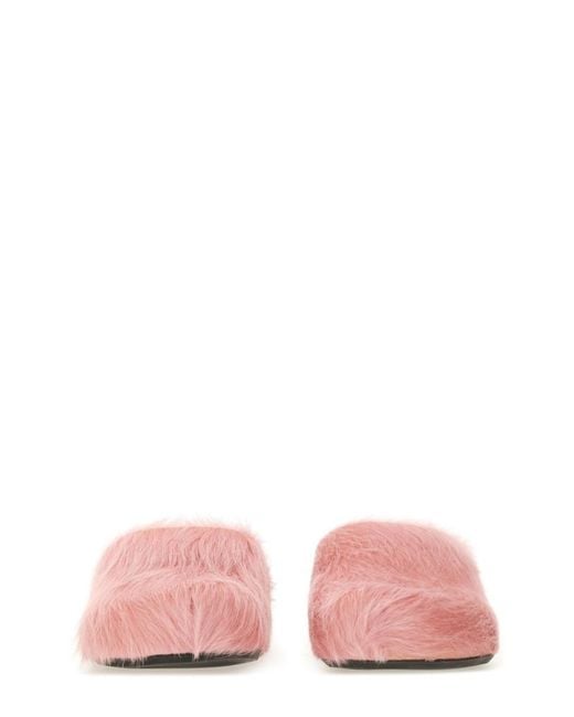 Marni Pink Solid Sandals for men