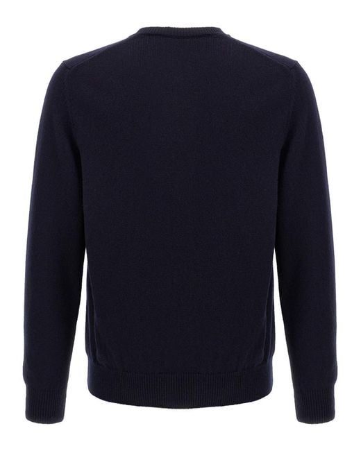 Zanone Blue Wool Sweater for men