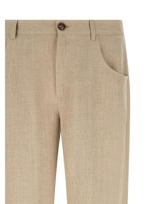 Séfr Natural Regular Flat Front Pants for men