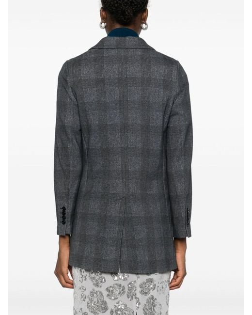 Circolo 1901 Gray Checked Blazer