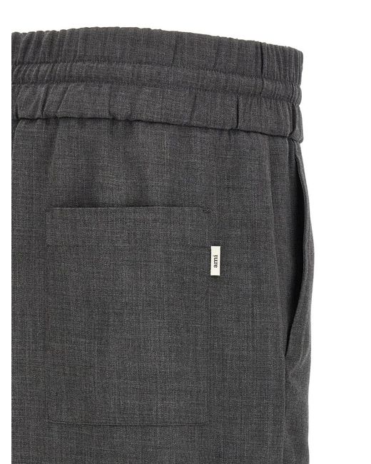 AMI Gray Relaxed Drawstring Pants for men
