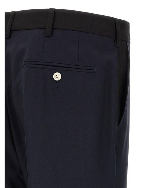 Marni Blue Straight Flat Front Pants for men