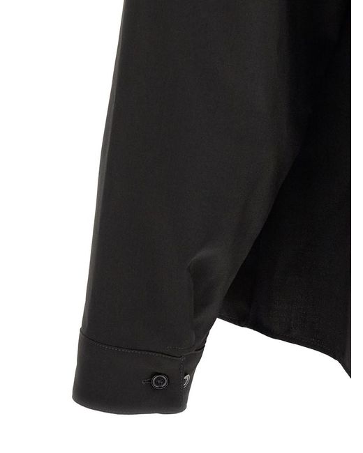 Marni Black Oversized Solid Shirt for men