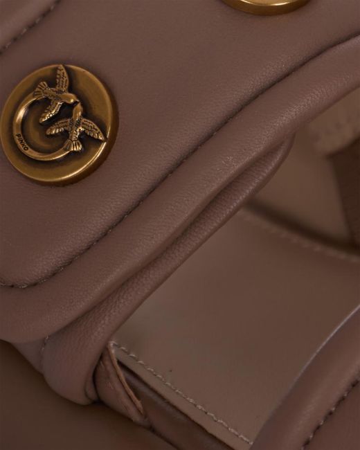 Pinko Brown Slingback Sandals
