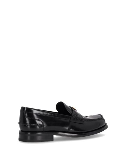 Prada Black Leather Loafers for men