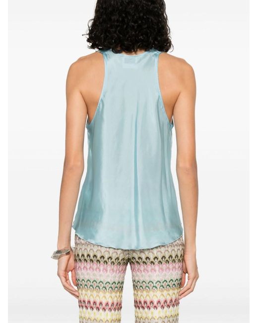 Forte Forte Blue Silk Top