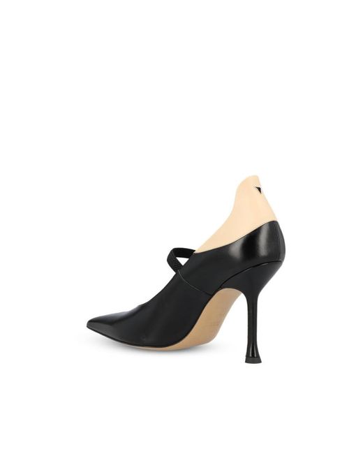 Fendi Black Color Block Pumps