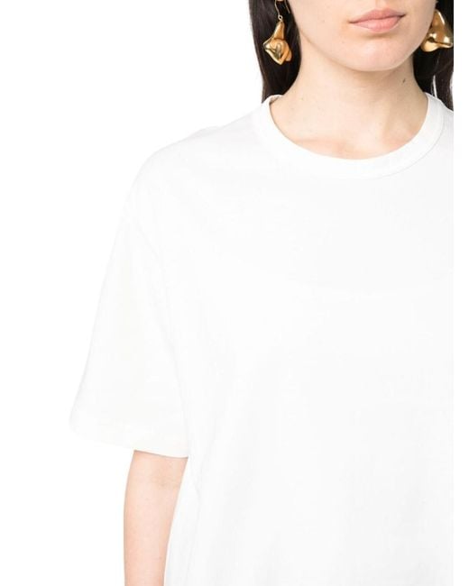 Studio Nicholson White Solid Crew Neck T-Shirt