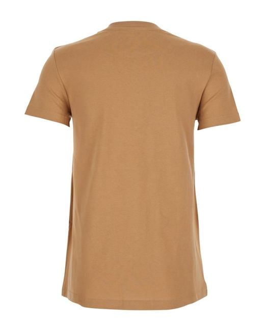 Max Mara Natural Logo Crew Neck T-Shirt