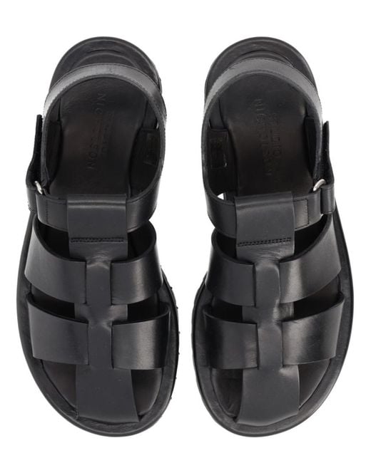 Studio Nicholson Black Solid Sandals