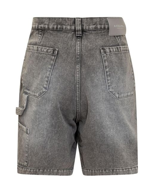 A_COLD_WALL* Gray Solid Shorts for men