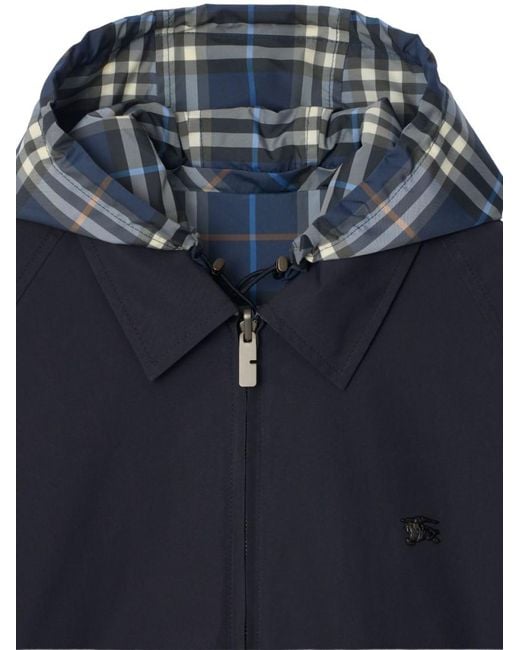Burberry Blue Hood Jacket for men