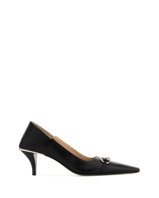 Gucci Black Leather Pumps