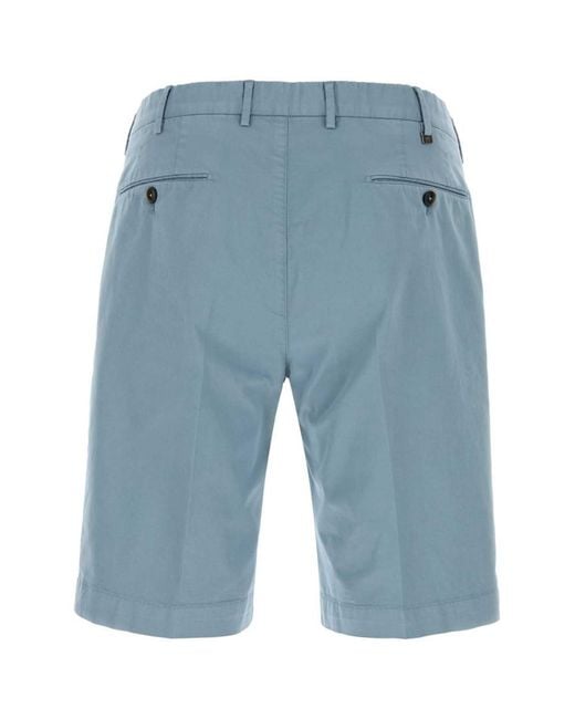 PT Torino Blue Solid Shorts for men