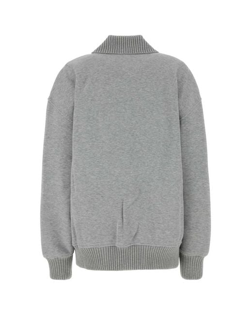 Gucci Gray Open Sweatshirt