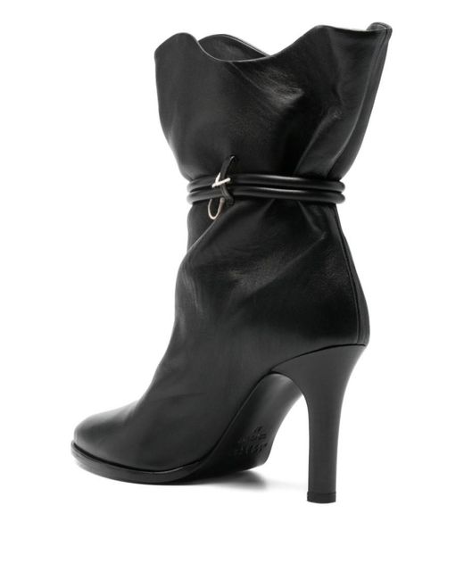 Isabel Marant Black Solid Leather Boots